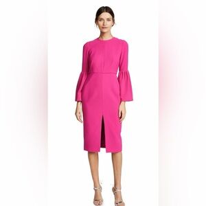 Jill Stuart Fuchsia Long Sleeve Dress